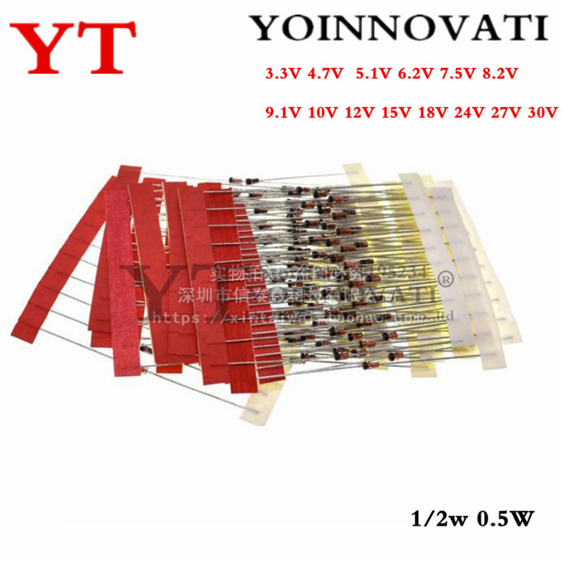 Best Diy Electronics Kits - 1/2W 0.5W Điốt Zener 3.3-30V 14