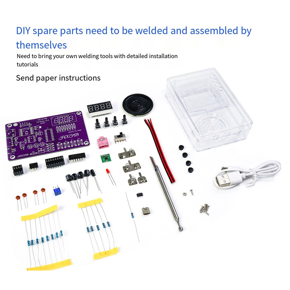 Diy Electronics Soldering Kit - A72Z New HU-017B DIY FM Radio