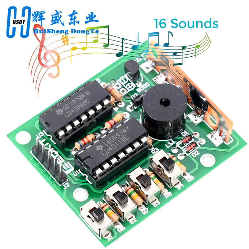 Diy Electronics For Kids - 16 Music Sound Box BOX-16 Board