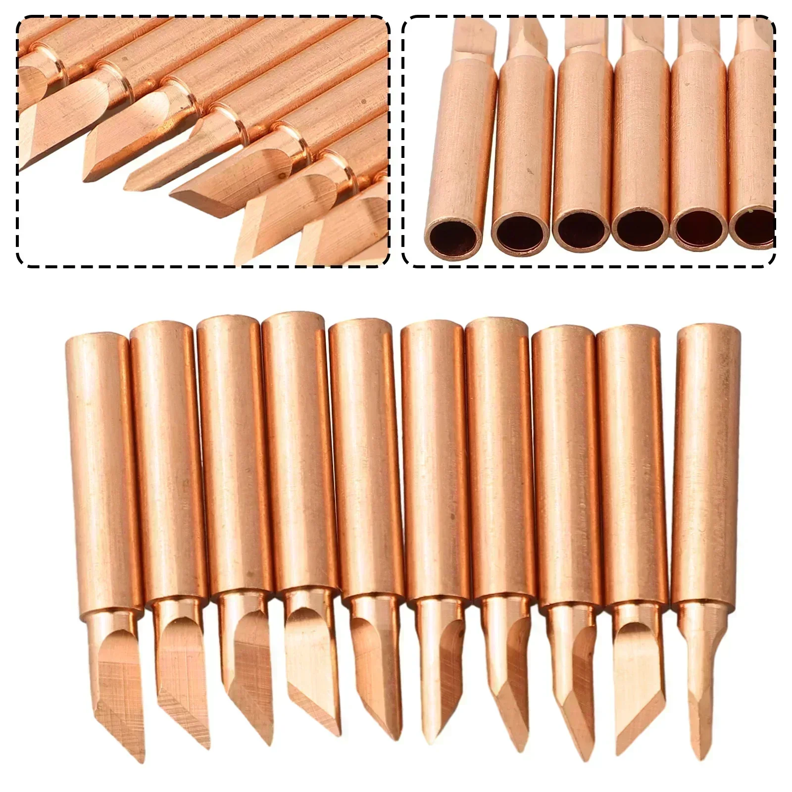 Diy Electronics Soldering Kit - 10pcs/pack Soldering Iron Tip Versatile Copper