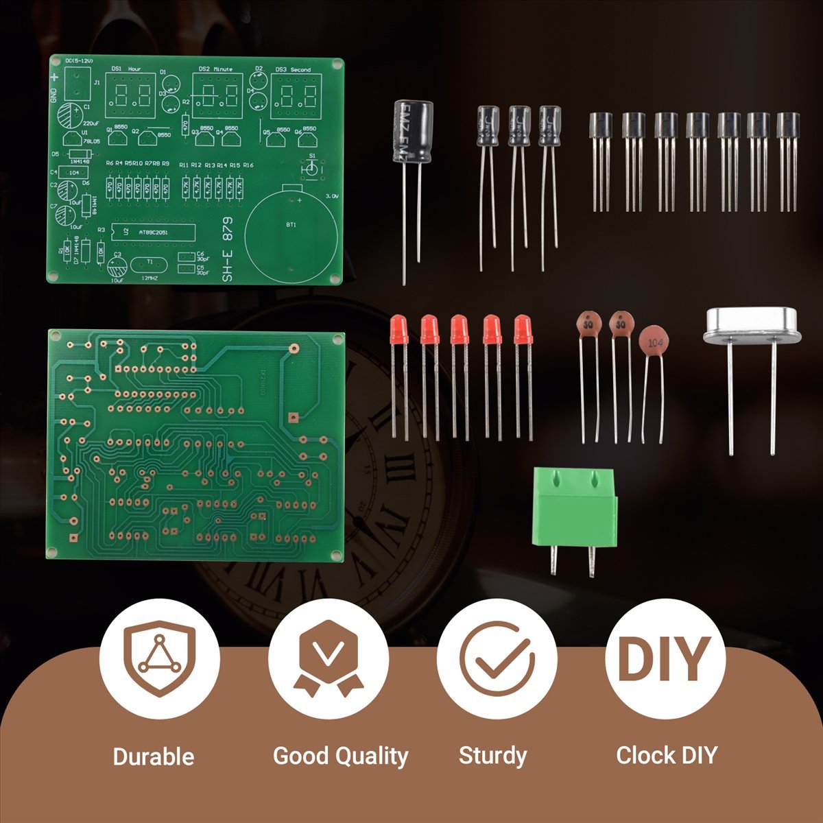 Diy Electronics Flux - A003 AT89C2051 6 Digital LED Display