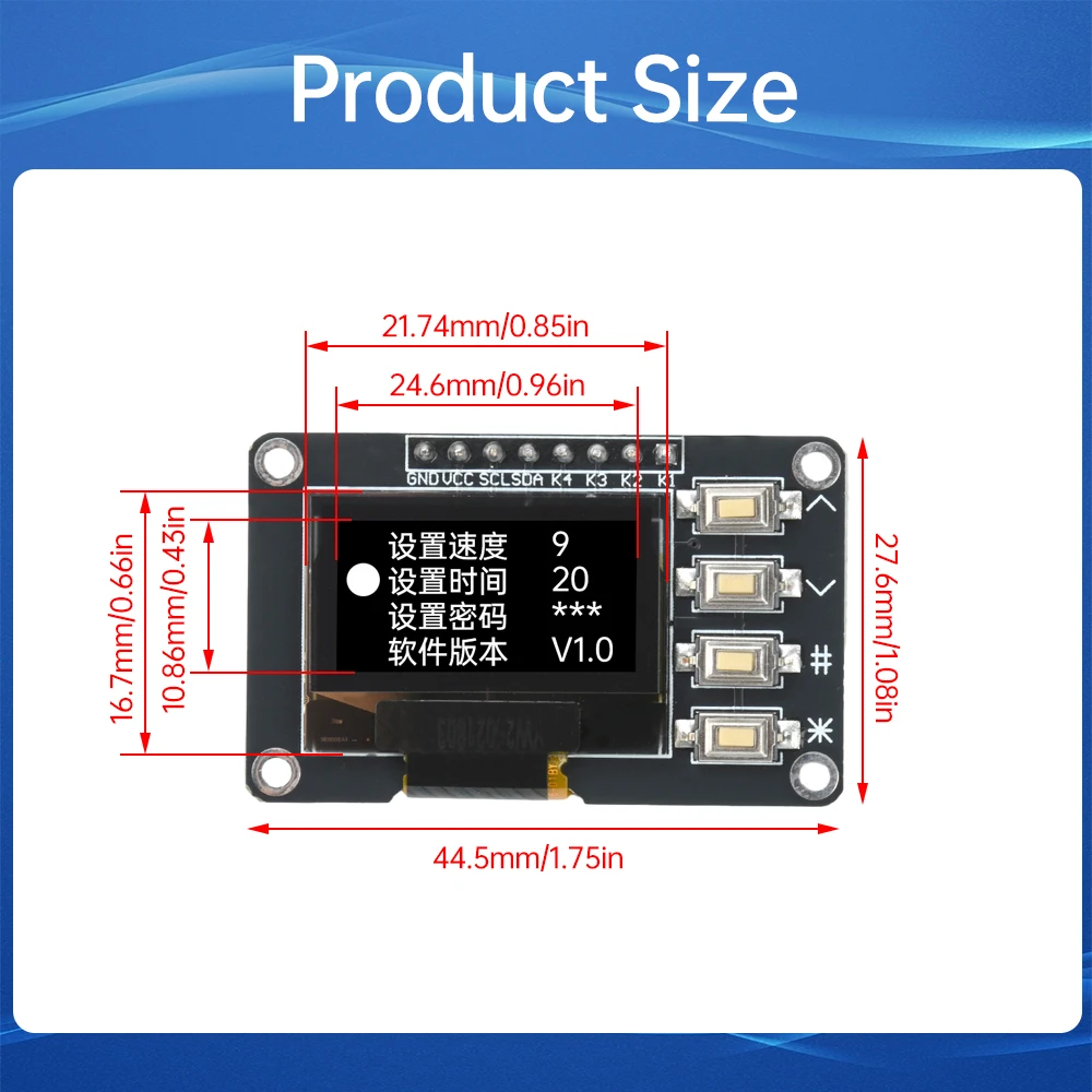 for Arduino 0.96 inch OLED Dis - đánh giá và giá I2C Lcd Display