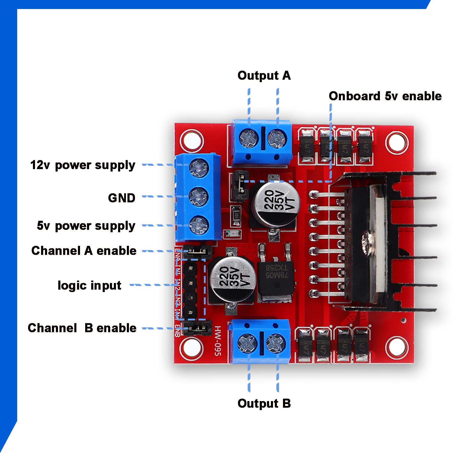 L298N Motor Drive Controller B - đánh giá và giá L298N Motor Driver