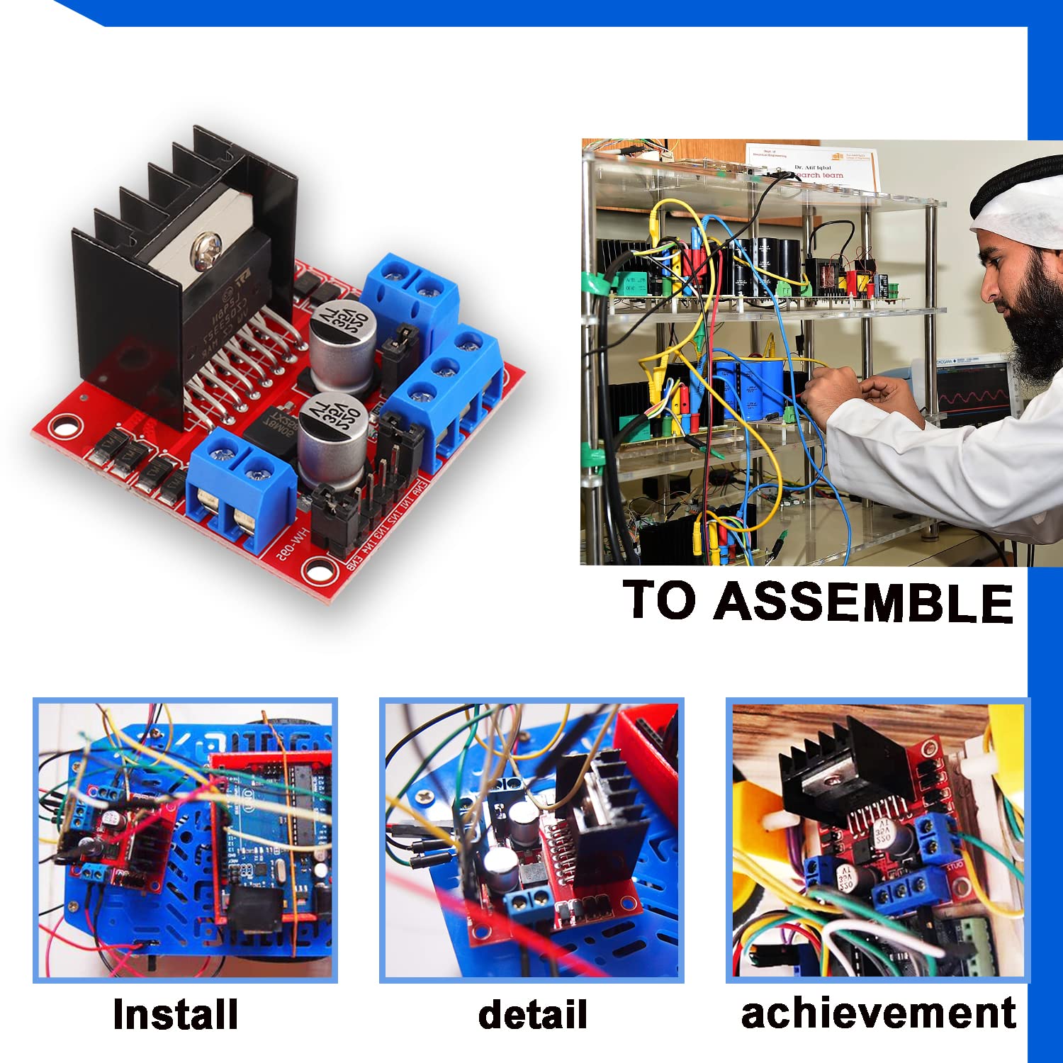 L298N Motor Drive Controller B - đánh giá và giá L298N Motor Driver