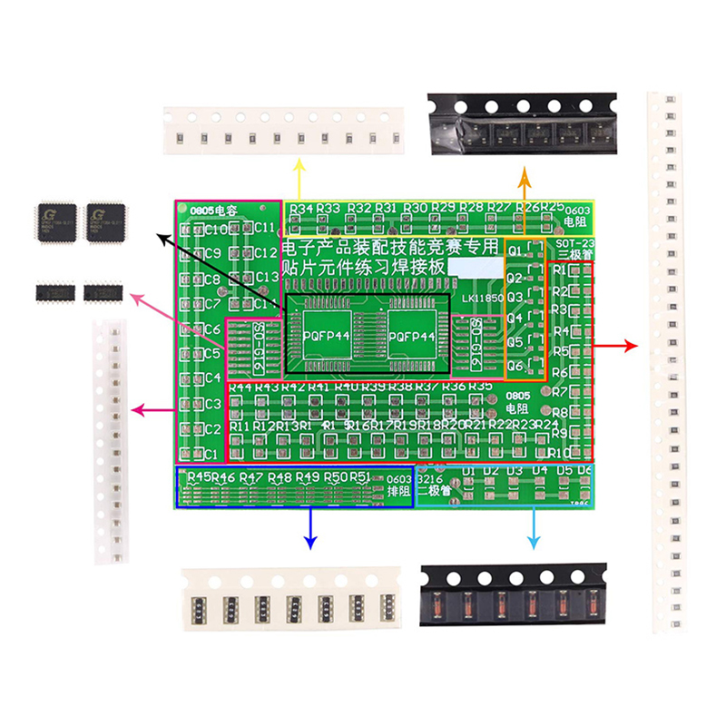 Soldering Practice Four-Piece  - đánh giá và giá Diy Electronics Basics
