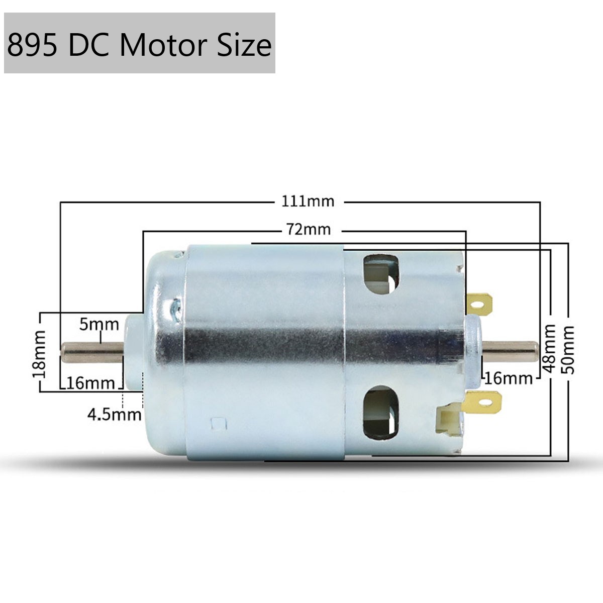 775 795 895 DC Motor 12V Dual  - đánh giá và giá Diy Electronics Motor