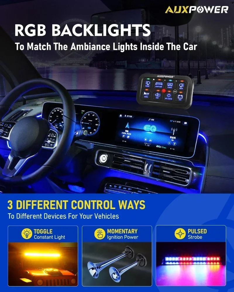 RGB Lights On-Off Switch Panel - đánh giá và giá Diy Marine Electronics