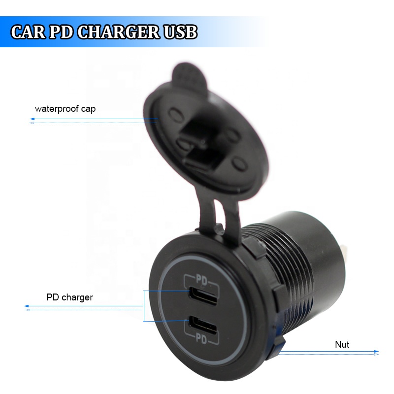 12V USB C Car Chargers Socket  - đánh giá và giá Diy Marine Electronics