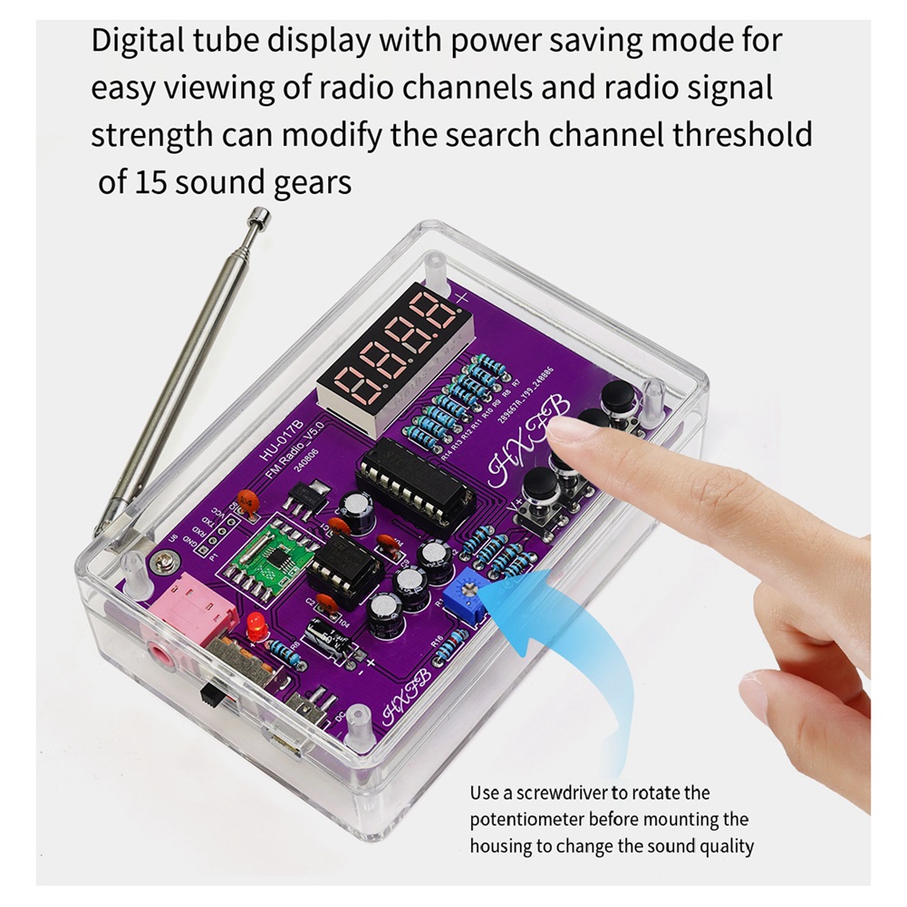 A72Z New HU-017B DIY FM Radio  - đánh giá và giá Diy Electronics Soldering Kit