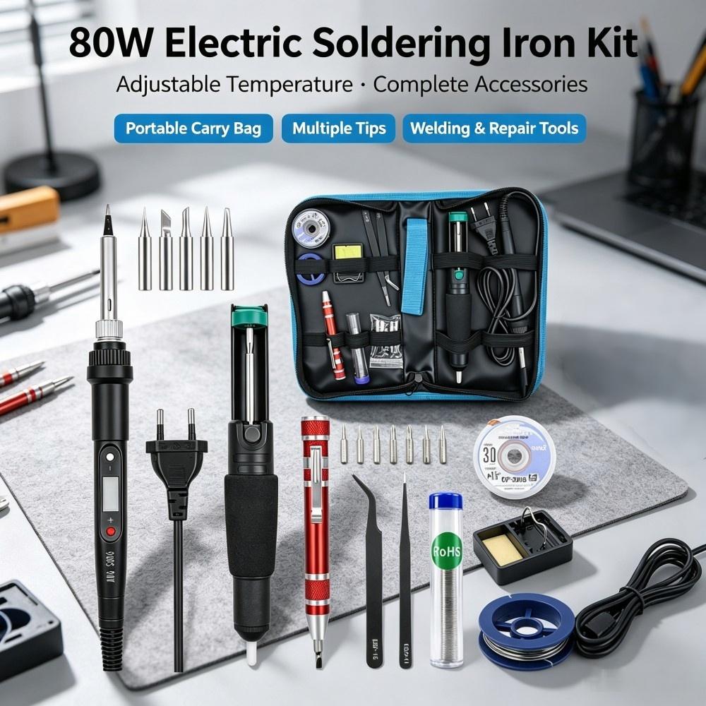 80W Adjustable‑Temperature Ele - đánh giá và giá Diy Electronics Bench