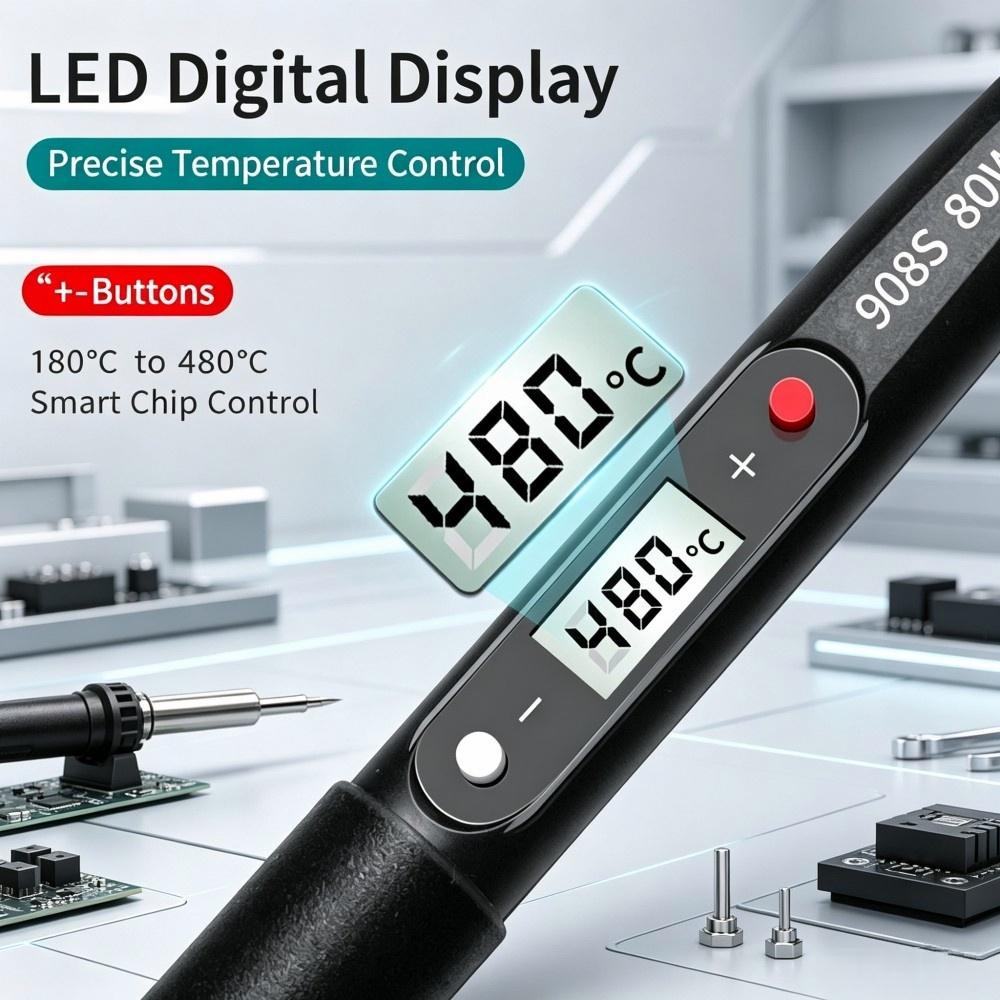 80W Adjustable‑Temperature Ele - đánh giá và giá Diy Electronics Bench