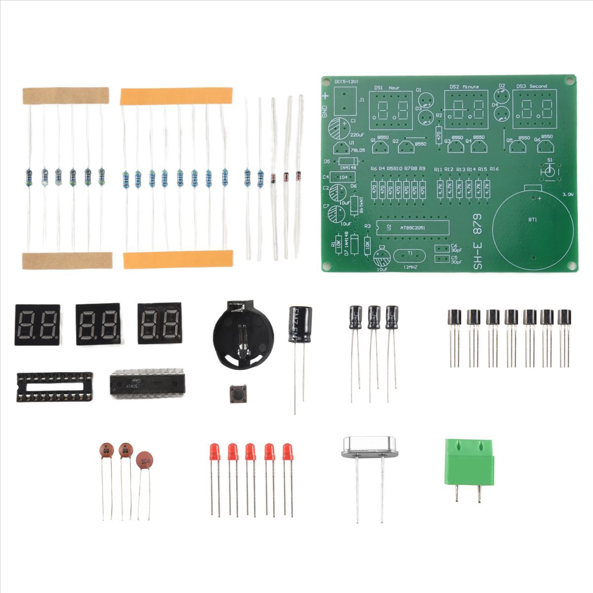 A003 AT89C2051 6 Digital LED D - đánh giá và giá Diy Electronics Flux