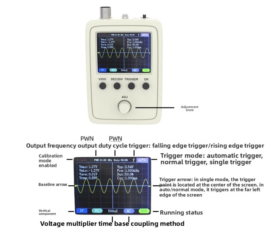 Digital Oscilloscope DIY Assem - đánh giá và giá Diy Electronics Circuits
