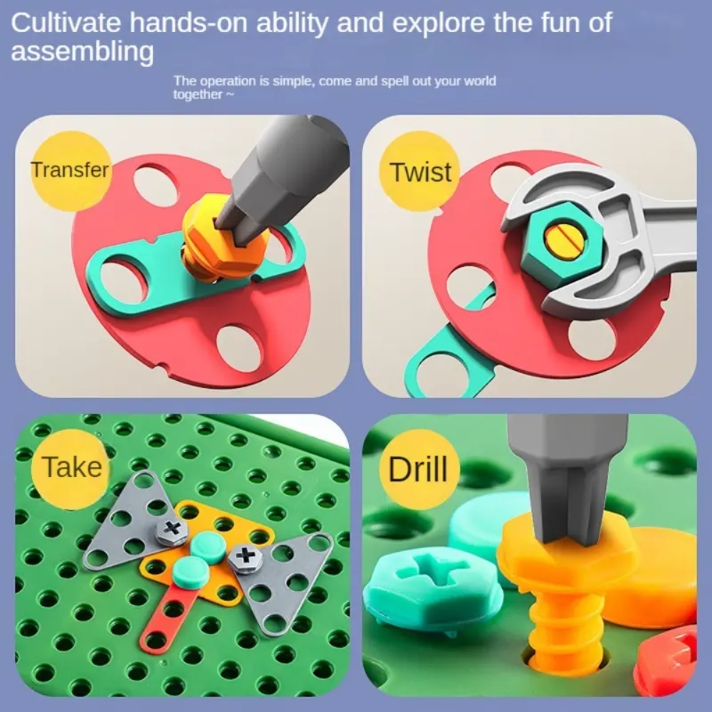 450Pcs Kids STEM Drill Set Cre - đánh giá và giá Diy Electronics For Kids