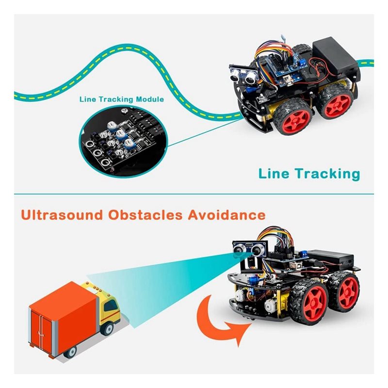 WOWFU-4WD Smart Robot Car Kit  - đánh giá và giá Arduino Uno Starter Kit