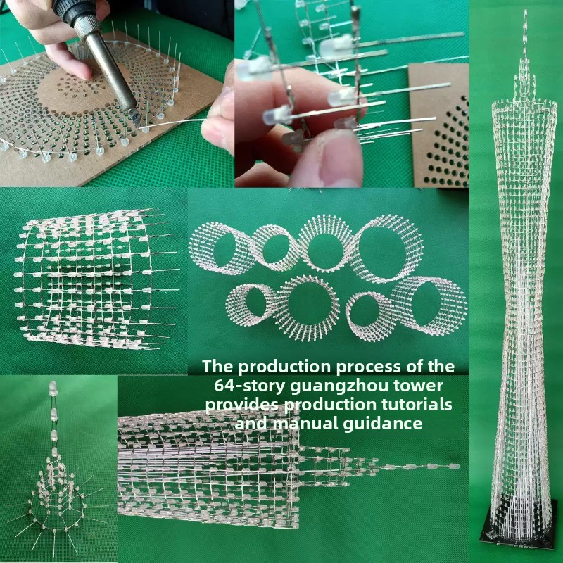 64 Layers Canton Tower DIY Ele - đánh giá và giá Diy Electronics Organizer