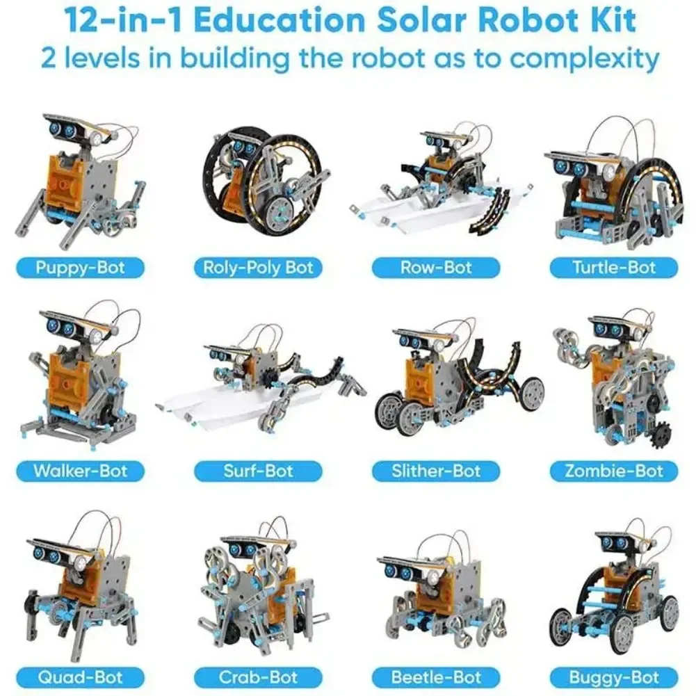 13 in 1 Solar Powered Robot Sc - đánh giá và giá Diy Electronics For Kids