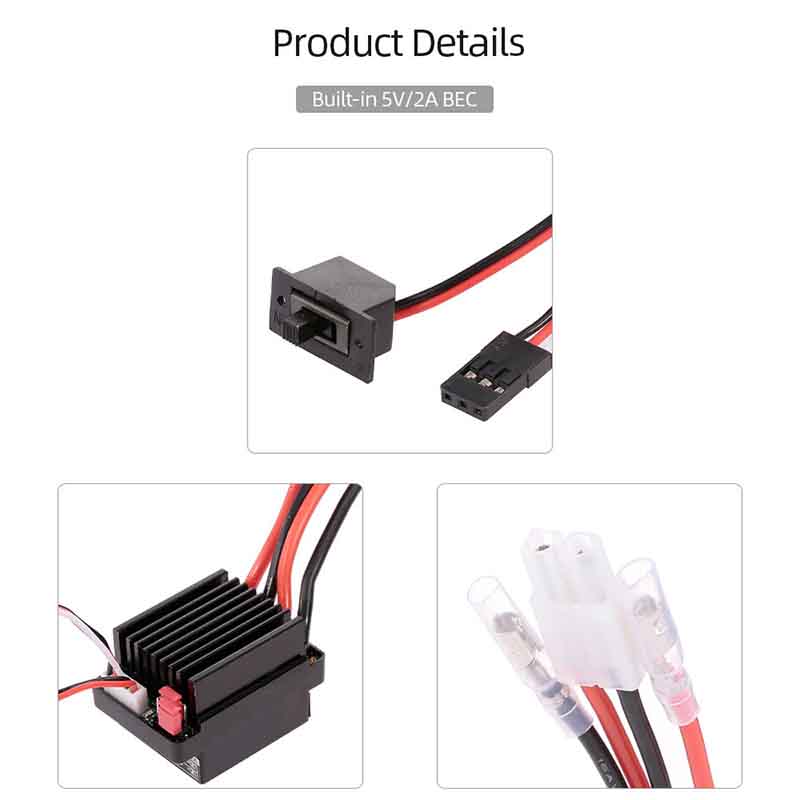 NEEBRC 320A Brushed ESC 60A El - đánh giá và giá Diy Electronics Motor